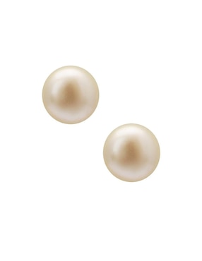 Aretes Anthony Vincent con acabado brillante perla