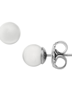 Imagen de producto Aretes Majorica con acabado brillante imitación perla