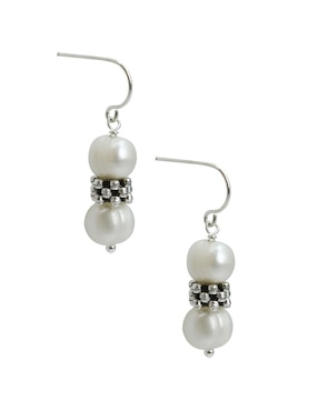 Aretes y collar Anthony Vincent perla