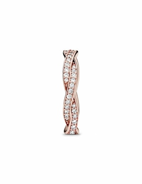 Anillo Pandora Timeless de plata P 925 zirconia cúbica con acabado baño de oro rosa