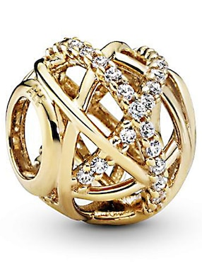 Charm Pandora Sparkling Galaxy De Oro 14 K Zirconia Cúbica