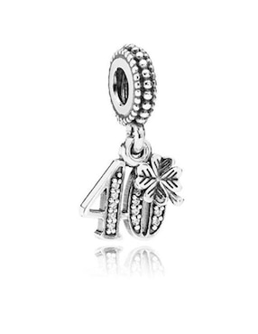 Imagen de producto Charm de número Pandora de plata P 925 zirconia cúbica
