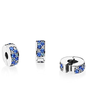 Charm circular Pandora de plata P 925 circonita