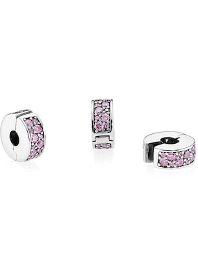 Charm circular Pandora de plata P 925 zirconia cúbica
