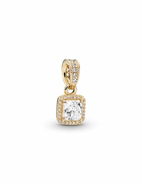 Dije Cuadrado Pandora Timeless De Oro 14 K Zirconia