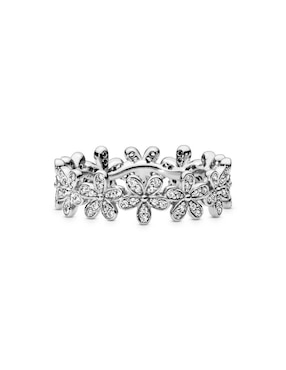 Anillo de flor Pandora Moments P 925 de plata zirconia cúbica pavé