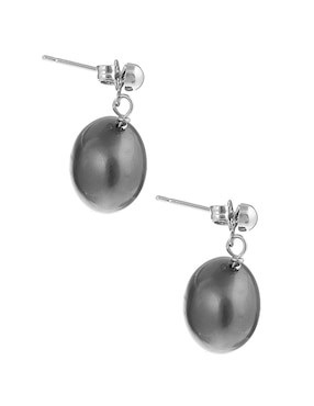 Aretes ovalados Anthony Vincent con acabado lustre imitación perla