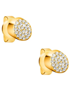 Aretes Calvin Klein con acabado brillante cristal