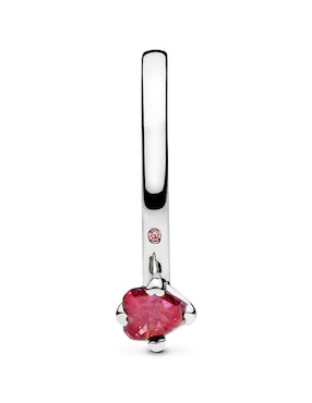Anillo multi gemas de corazón Pandora P 925 de plata pavé