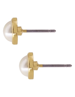 Aretes Mossimo con acabado lustre perla