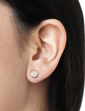Aretes Mossimo con acabado lustre perla