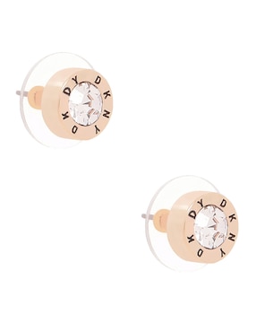 Aretes Dkny con acabado brillante cristal