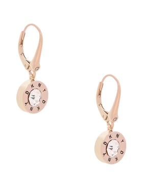Aretes Dkny con acabado brillante cristal