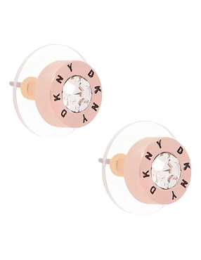Aretes Dkny con acabado brillante cristal
