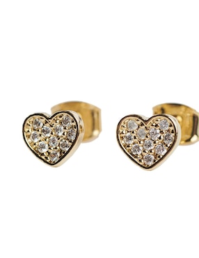Broqueles Luckyly con acabado brillante zirconia