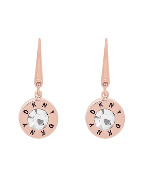 Aretes Dkny con acabado pavé cristal