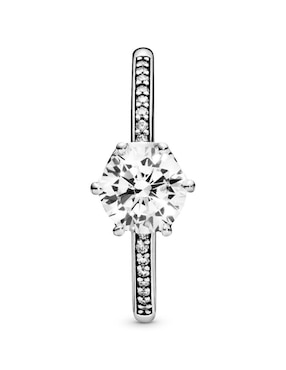 Anillo multi gemas Pandora P 925 de plata diamante pavé