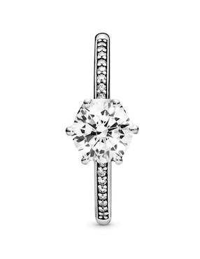 Anillo multi gemas Pandora P 925 de plata diamante pavé