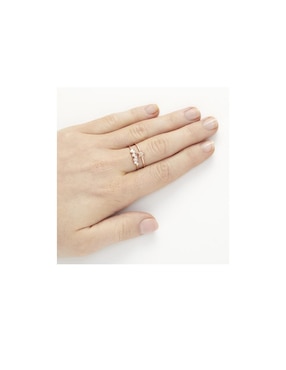 Anillo de estrella Olivia Burton con acabado baño de oro rosa