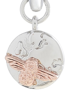 Aretes Olivia Burton de plata con acabado baño de oro rosa cristal