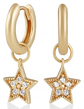 Aretes Olivia Burton de plata con acabado brillante cristal