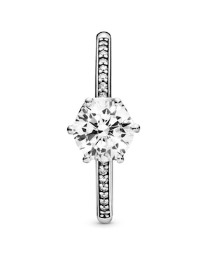 Anillo multi gemas Pandora P 925 de plata diamante pavé