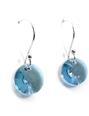 Set aretes y collar Zvezda de plata P 925 cristal