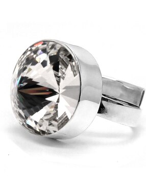 Anillo Zvezda Rivoli P 925 de plata cristal brillante