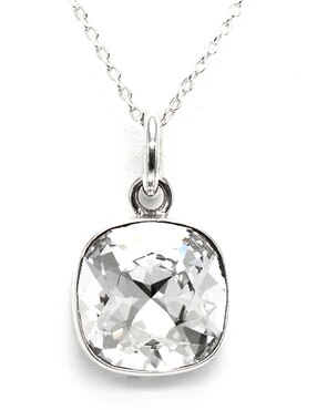 Collar Zvezda Cushion de plata P 925