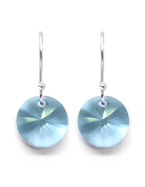 Aretes Zvezda de plata con acabado pavé cristal