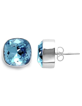 Broqueles Zvezda de plata P 925 con acabado pavé cristal