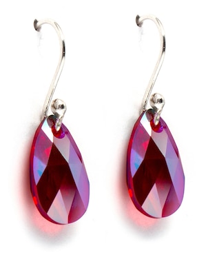 Set aretes y collar Zvezda de plata P 925 cristal