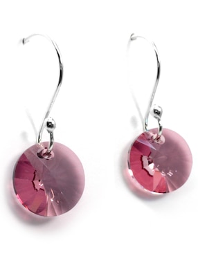 Set aretes y collar Zvezda de plata P 925 cristal