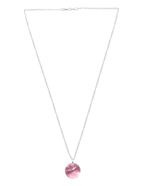 Set aretes y collar Zvezda de plata P 925 cristal