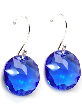 Set aretes y collar Zvezda de plata P 925 cristal