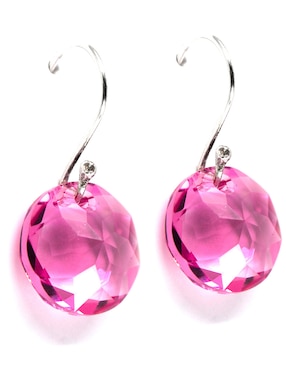 Set aretes y collar Zvezda de plata P 925 cristal