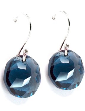 Set aretes y collar Zvezda de plata P 925 cristal