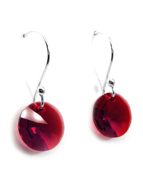 Set aretes y collar Zvezda de plata P 925 cristal
