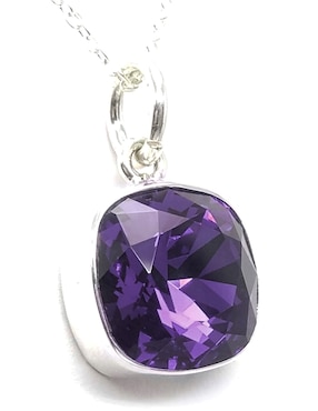 Collar Zvezda Cushion de plata P 925