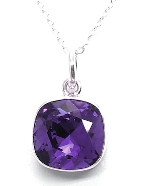 Collar Zvezda Cushion de plata P 925
