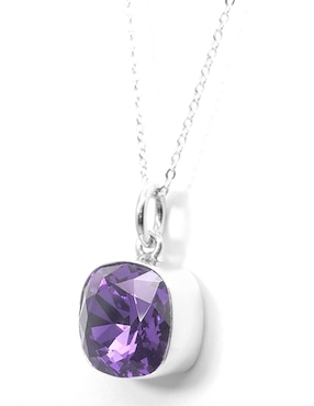 Collar Zvezda Cushion de plata P 925