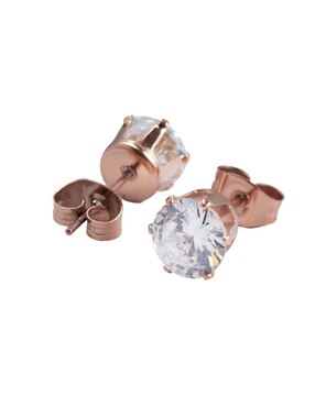 Broqueles Luckyly con acabado brillante zirconia