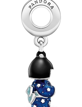 Charm de geisha Pandora de plata P 925 cristal