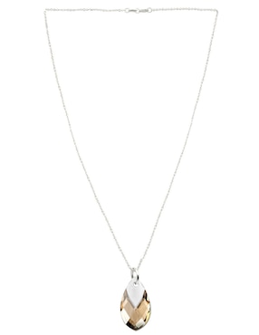 Set aretes y collar Zvezda de plata P 925 cristal