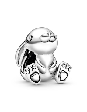 Charm de conejo Pandora de plata P 925