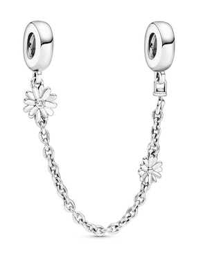 Charm De Flor Pandora De Plata P925 Zirconia Cúbica