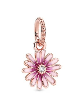 Charm De Flor Pandora De Plata Zirconia Cúbica