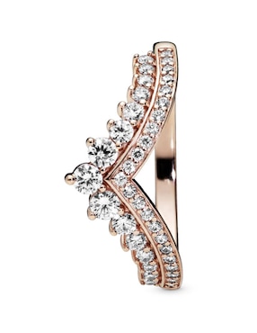 Anillo de corona Pandora P 925 de plata cristal pavé