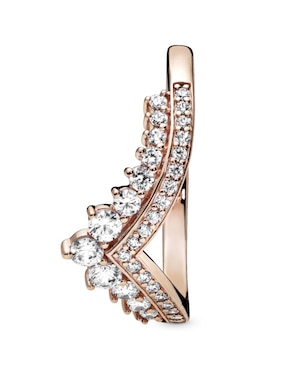 Anillo de corona Pandora P 925 de plata cristal pavé