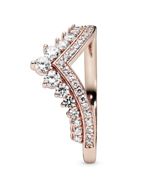 Anillo de corona Pandora P 925 de plata cristal pavé